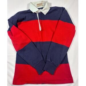 Women's Vintage Heavyweight Rugby Shirt 100% Cotton Size Small